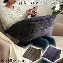 【北海道・沖縄・離島配送不可】【代引不可】クッション 背もたれクッション 約50×40×30cm 寄りかかり 背もたれ チェック柄 カジュアル インテリア おう...