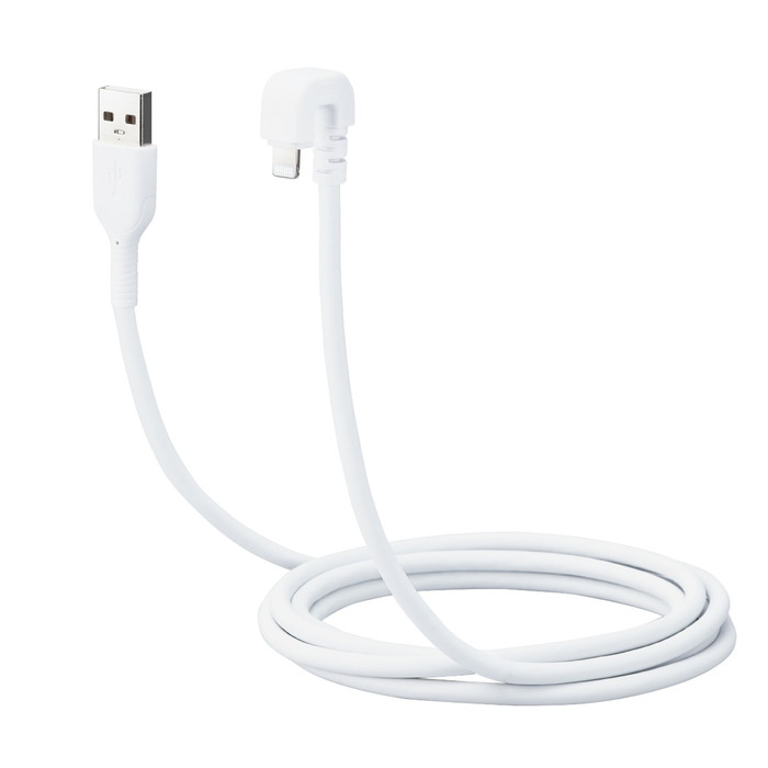 【代引不可】iPhone 充電 ライトニングケーブル 2m U字 MFi認証 ホワイト シリコン素材 やわらかい Lightning コネクター搭載 iPhone iPad iPod AirPods 対応 エレコム MPA-UALU20WH