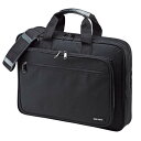 【代引不可】PCキャリングバッグ ブラック 15.6インチワイドまで対応 シングル ビジネスバッグ 通勤 バッグ かばん サンワサプライ BAG-U52BK3