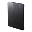 【代引不可】Apple iPad 10.9インチ 第10世代 対応 ソフトレザーケース ブラック iPadケース フラップケース カバー サンワサプライ PDA-IPAD1907BK