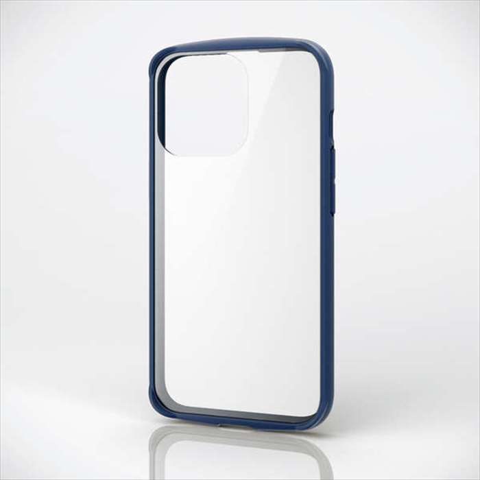 【あす楽】【代引不可】iPhone13 Pro (6.1インチ3眼モデル) ケース カバー アイボリー ハイブリッドケース TOUGH SLIM LITE フレームカラー 背面ガラス エレコム PM-A21CTSLFCGNV