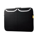 【代引不可】PCケース 15.6インチ ノートPC・マウス・ACアダプター等収納 ブラック MacBook Air / Pro ~16インチ Surface Pro / Laptop ~15インチ その他各種対応 エレコム BM-IBPT15NBK(2)