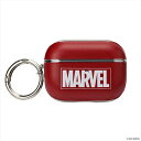 AirPods Pro(第2/1世代)用 PUレザーケース マーベルロゴ MARVEL マーベル キャラクター PGA PG-DAPP2LP06MVL(2)