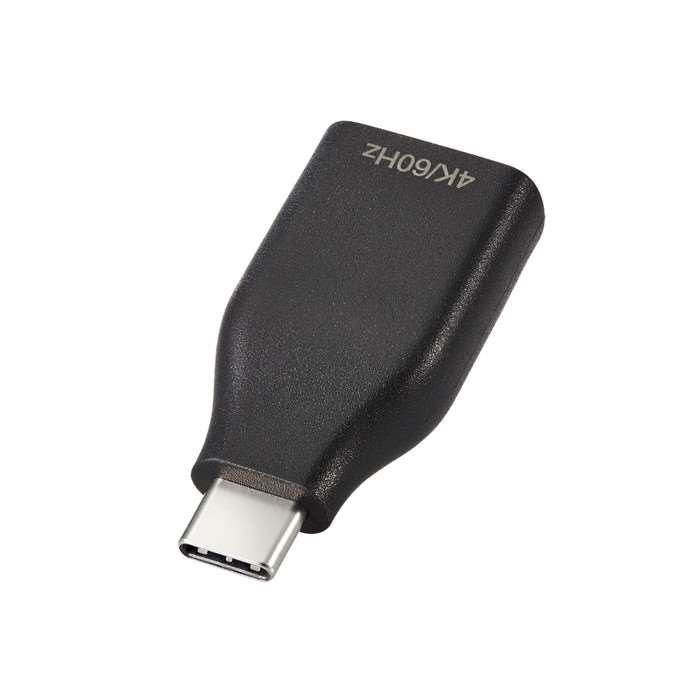 【代引不可】変換アダプタ USB Type C to HDMI 4K 60Hz ブラック コンパクトタイプ エレコム MPA-CHDMIQDBK