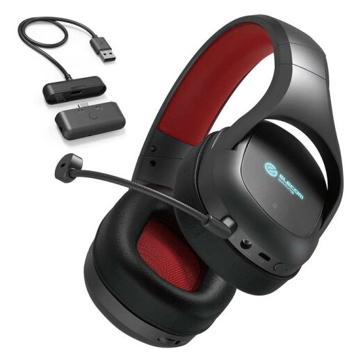 【沖縄・離島配送不可】【代引不可】ゲーミングヘッドセット ワイヤレスヘッドホン ブラック 無線 2.4GHz (有線3.5mm接続可) マイク付 φ50mm ドライバー ミキサー機能付 3Dサラウンド対応 エレコム HS-GMW100BK 【沖縄・離島配送不可】【代引不可】ゲーミングヘッドセット ワイヤレスヘッドホン ブラック 無線 2.4GHz (有線3.5mm接続可) マイク付 φ50mm ドライバー ミキサー機能付 3Dサラウンド対応 エレコム HS-GMW100BK