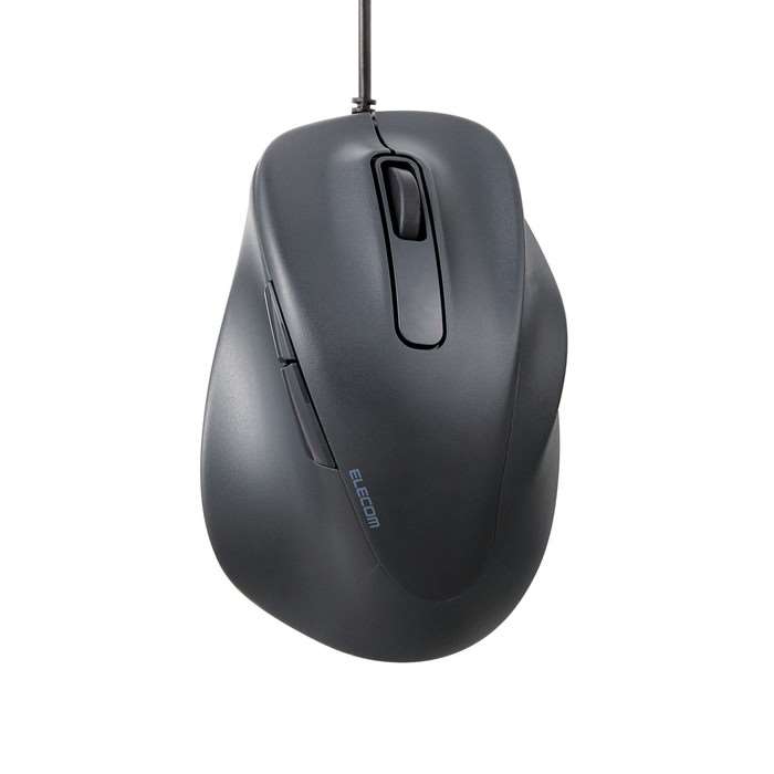 【代引不可】静音 有線マウス 5ボタン ブラック Sサイズ 右手専用 抗菌 小型 EX-G 線あり コードあり マウス エレコム M-XGS30UBSKBK