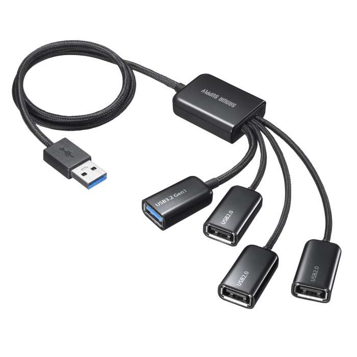 【あす楽】【代引不可】USB3.2 Gen1+USB2.0 コンボハブ（4ポート）4分岐 USBハブ ...