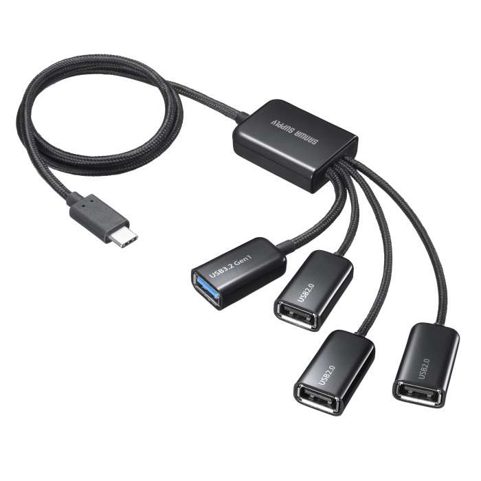 【あす楽】【代引不可】USB3.2 Gen1+USB2.0 Type-Cコンボハブ（4ポート）4分岐 ...