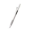 【代引不可】Apple Pencil アップルペンシル 第2世代 ケース ハード カバー ノック式 ホワイト クリップ ラバーグリップ付 握りやすい 装着したまま充電可 エレコム TB-APE2KCWH(2)