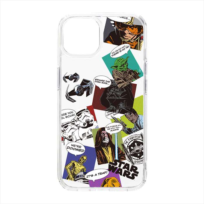 iPhone15 対応 ケース カバー クリアハイブリッドケース スター・ウォーズ STARWARS キャラクター iPhoneカバー iPhoneケース PGA PG-D23APT31SW