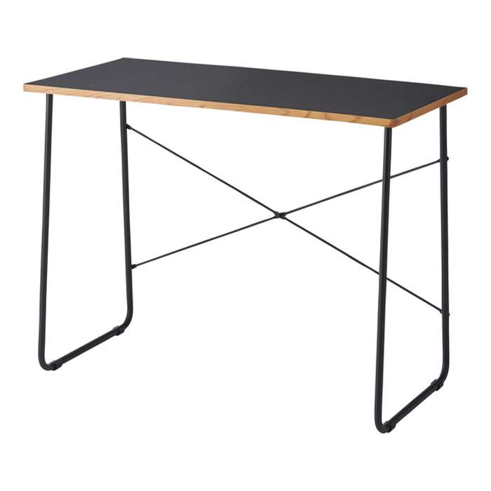 【北海道・沖縄・離島配送不可】【代引不可】デスク W100xD48xH75cm ブラック ワークデスク 作業台 つくえ 机 テーブル シンプル コンパクト 東谷 END-402BK