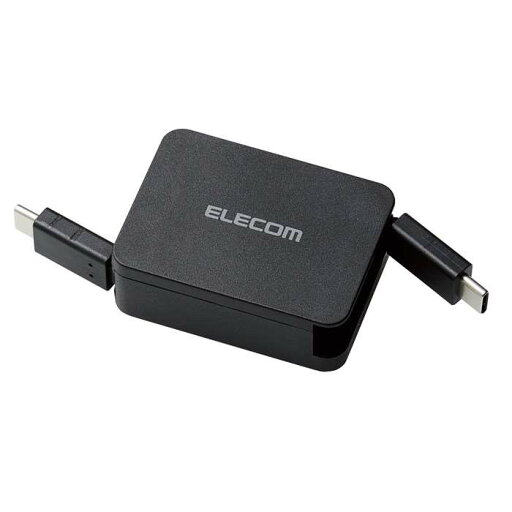 【代引不可】タイプC ケーブル 巻き取り Type C to C 0.7m PD 60W RoHS指令準拠 ブラック USB 巻取り式ケーブル エレコム MPA-CCRLA07BK 【代引不可】タイプC ケーブル 巻き取り Type C to C 0.7m PD 60W RoHS指令準拠 ブラック USB 巻取り式ケーブル エレコム MPA-CCRLA07BK