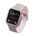 【代引不可】Apple Watch SE 40mm用&me ハードバンパー ラバーコート アッシュピンク アップルウォッチ カバー バンパー ハード ケース 側...