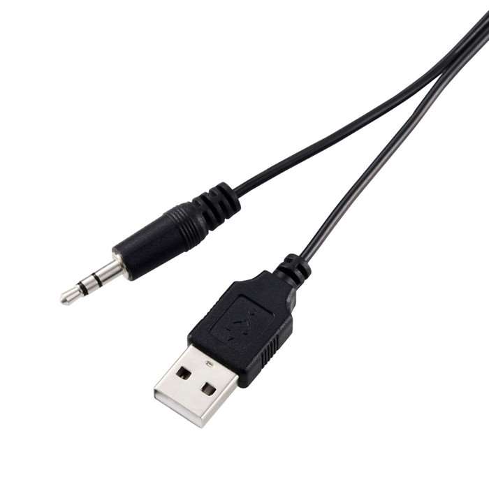【代引不可】PC スピーカー 有線 音声φ3.5mm 電源USB-A 小型 ステレオ 最大出力4W(2W+2W) アンプ内蔵 ボリュームコントローラー付 モニタースピーカー ブラック エレコム MS-P08U2BK konan-11392753 やるCAN サンプル画像3
