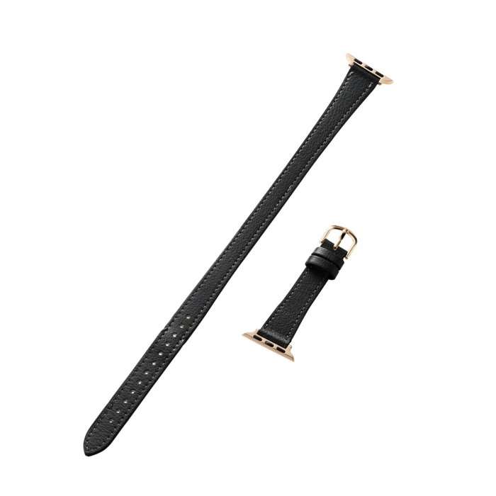 【代引不可】アップルウォッチ バンド SE ( 第2世代 / 第1世代 ) Series 9 / 8 / 7 / 6 / 5 / 4 / 3 / 2 / 1 ( 41 40 38mm ) レザー ベルト ロングサイズ &me グレー エレコム AW-41BDLWJGY