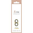 【代引不可】iPhone 16 iPhone 16Plus 2眼 &me カメラレンズカバー ガラス 全面グリッター カフェオレ カメラレンズ保護 保護フィルム...