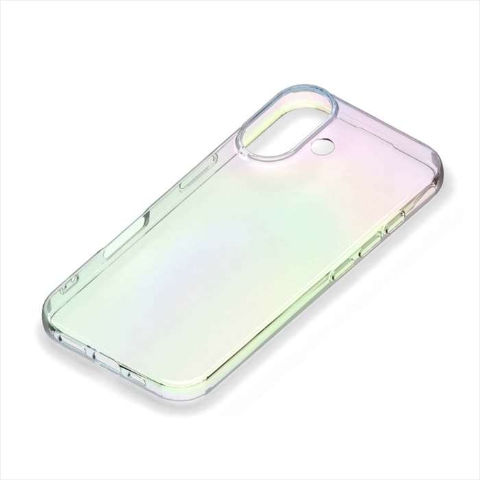 iPhone16 iPhone 16 対応 6.1インチ クリアソフトケース オーロラ ソフトケース ケ...