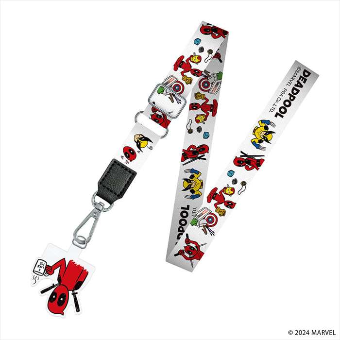 ストラップホルダー付 ショルダーストラップ デッドプール 肩掛け ストラップ キャラクター PGA PG-DSDST14DEP