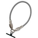 【即日出荷】CABLE in STRAP ブラック&ホワイト Type-C 充電ケーブル一体型ハンドストラップ Power Delivery対応ケーブル サンクレスト iSB-CHS03(2)