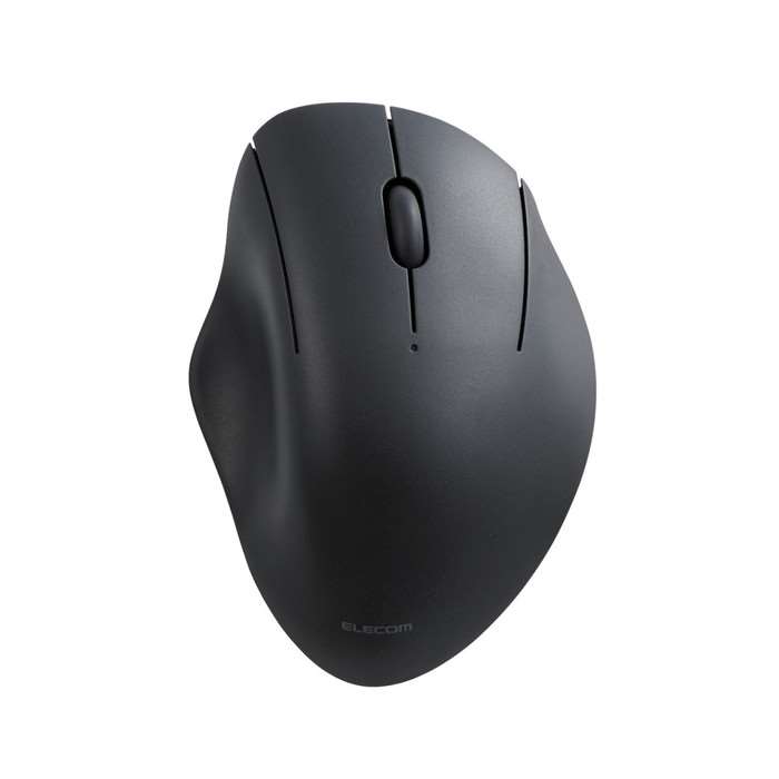 【代引不可】マウス Bluetooth 5.0 無線 2.4GHz 両対応 静音 ワイヤレスマウス 3ボタン エルゴノミクス 抗菌 Sサイズ 3台接続可能 SHELLPHA ブラック エレコム M-SH11MBSKXBK