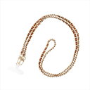 スマートフォン 汎用 ショルダーストラップ SHOULTY MULTI STRAP 編み込みチェーンタイプ キャメル LEPLUS NEXT LN-SS06CA(2)