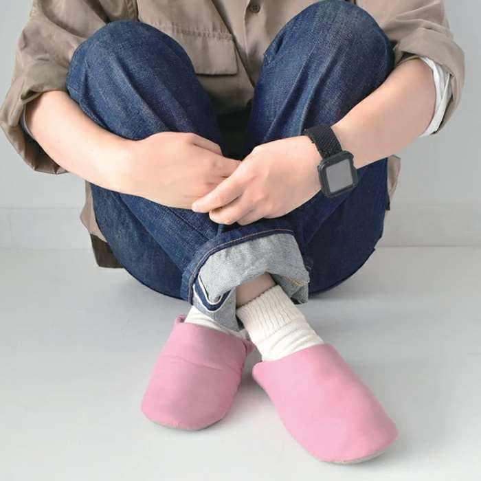 HUG バブーシュスリッパ ポーチ付き PINK ピンク レディースサイズ HUG A565PK