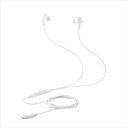 【代引不可】USB Type-C イヤホン 有線 ANC ノイズキャンセリング マイク付き カナル型 通話対応 音量調整 DAC搭載 ハイレゾ対応 ホワイト エ...