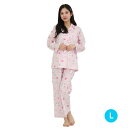 Angel ハローキティ ブロードシャツパジャマ(PK・L) レディースサイズ サンリオ キャラクターパジャマ 部屋着 ルームウエア サザック SAN-1900...