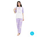 Night time クロミ パウダーストレッチ セットアップパジャマ(PP×PP・L) レディースサイズ サンリオ キャラクターパジャマ 部屋着 ルームウエア サザック SAN-1909L_PPPP