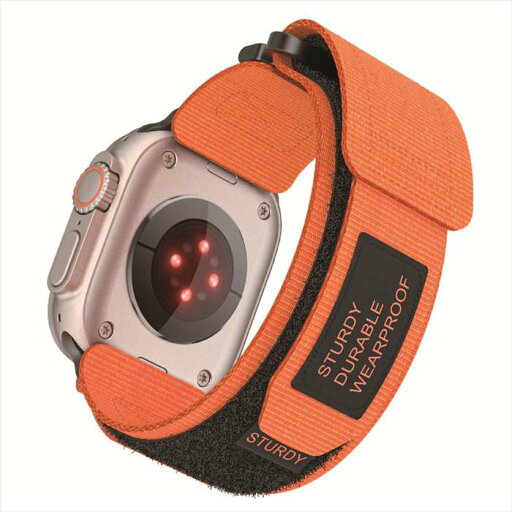 Apple Watch アウトドアバンド 41/40/38mm対応 オレンジ 交換用 ベルト 付け替え アローン GRK-WS13OR Apple Watch アウトドアバンド 41/40/38mm対応 オレンジ 交換用 ベルト 付け替え アローン GRK-WS13OR