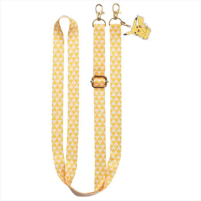 ポケットモンスター ショルダーストラップ（平紐） ピカチュウ ロングストラップ ショルダー ななめ掛け サンクレスト iSB-PM31