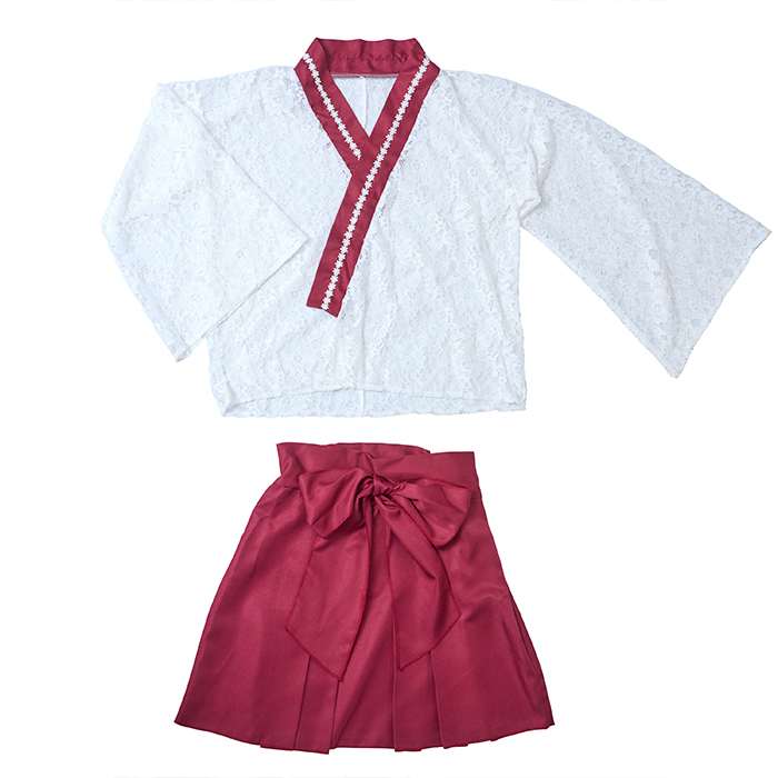 GLOWHOLIC レースミニ巫女 コスチューム 衣装 仮装 変装 クリアストーン 4560320911395 3