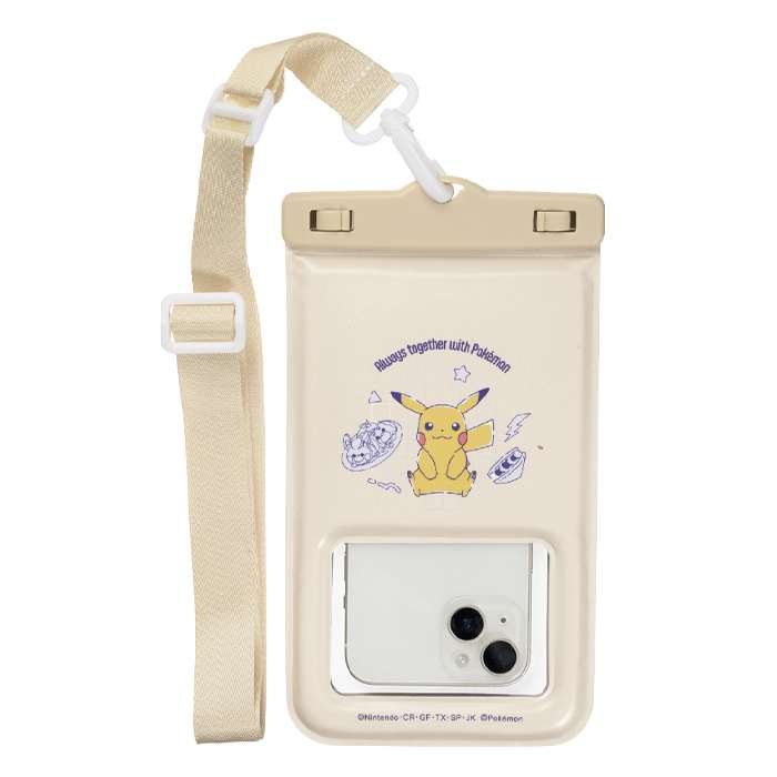 ポケットモンスター 防水ケース ピカチュウ IP68相当 スマートフォン用防水ケース サンクレスト PW-PM04