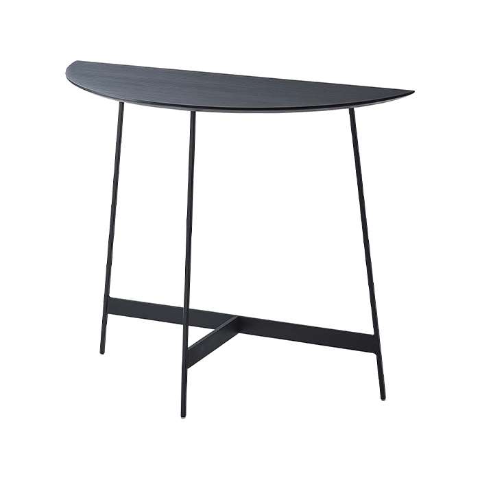 【北海道・沖縄・離島配送不可】【代引不可】コンソールテーブル ブラック 美しい木目xアイアンレッグ シンメトリー 家具 インテリア 東谷 WE-893BK