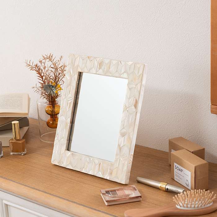 【北海道・沖縄・離島配送不可】【代引不可】ミラー ホワイト フレームミラー 鏡 おしゃれ インテリア 東谷 SLY-602B [2]