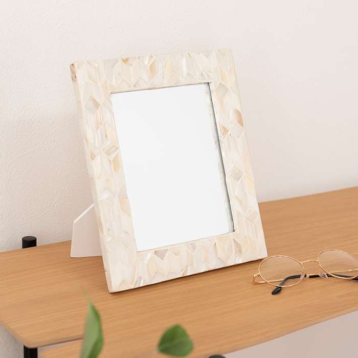 【北海道・沖縄・離島配送不可】【代引不可】ミラー ホワイト フレームミラー 鏡 おしゃれ インテリア 東谷 SLY-602B [3]