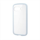 【代引不可】Google Pixel 9a ケース ハイブリッド カバー 衝撃吸収 軽量 薄型 カメラレンズ保護設計 ワイヤレス充電可 ストラップホール付 TOUGH SLIM LITE ライトブルー エレコム PM-P251TSLFCBU