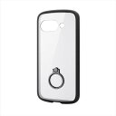 【代引不可】Google Pixel 9a ケース ハイブリッド カバー 衝撃吸収 軽量 薄型 カメラレンズ保護設計 ストラップホール付 リング付 スタンド機能付 TOUGH SLIM LITE ブラック エレコム PM-P251TSLFCRBK