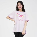 パステルバルーン マイメロディ リンガーTシャツ (PP) M〜Lサイズ レディースサイズ サザック SAN-1941ML_PP