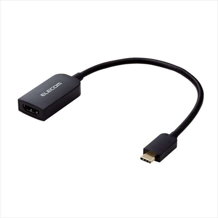 【代引不可】Type-C映像変換アダプタ/TypeCーHDMI/60Hz/ブラック エレコム DH-CHDMIQBK