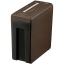 【沖縄・離島配送不可】マイクロカットシュレッダー(容量8.5リットル/A4/茶系色) OHM SHR-MX492C