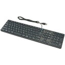 USBフルキーボード(有線ケーブル長1.4m/108+5キー/12ファンクションキー/ブラック) OHM PC-SKC41 K(2)