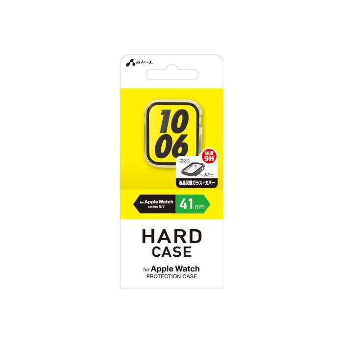 Apple Watch ハードクリアフルカバーケース41mm エアージェイ AWG-HFC41 CL