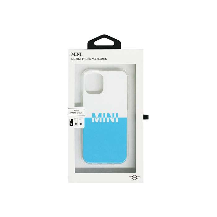 MINI iPhone12 mini用 TPU+PET 背面ケース エアージェイ MIHCP12SPCUBL LB