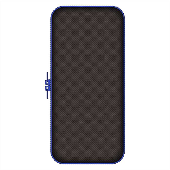 Switch2用カーボン調EVAポーチ ブラック／ブルー アローン ALG-NS2EVBL