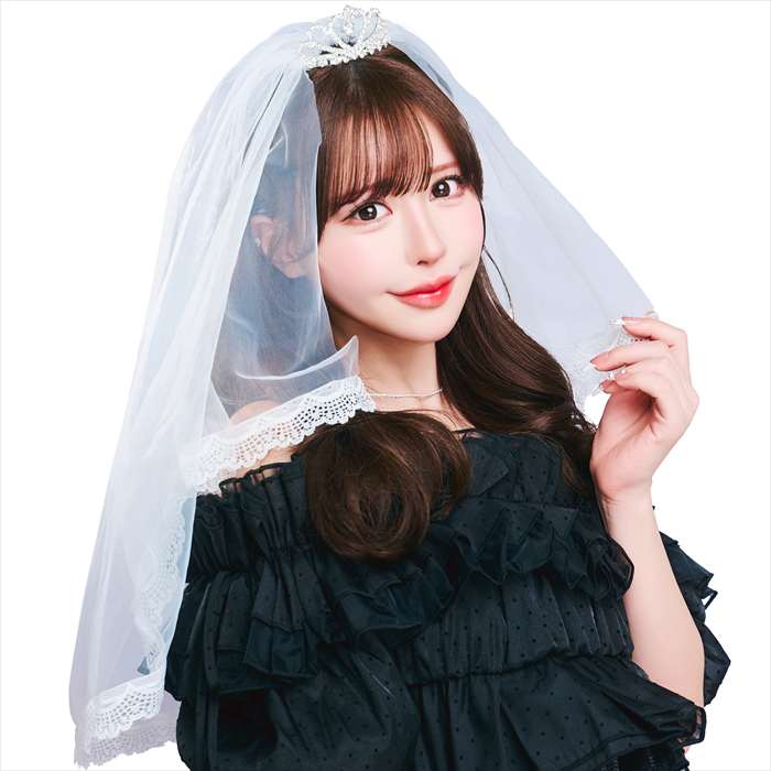 ハピバ ベール付きティアラ シルバー UNISEX 男女兼用 コスプレグッズ 小物 誕生日 バースデー 仮装 ク..