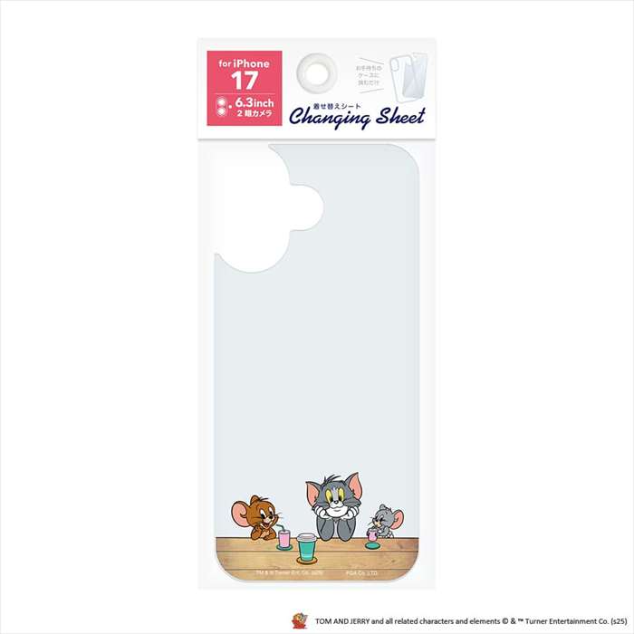 iPhone 17用 着せ替えシート トムとジェリー/A PGA PG-WSH25A01TAJ
