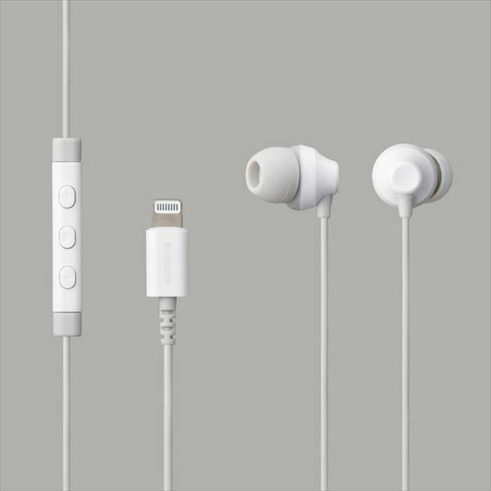 【代引不可】Lightning ヘッドホンマイク 1.2m 耳栓タイプ FAST MUSIC(TM) iPhone/...