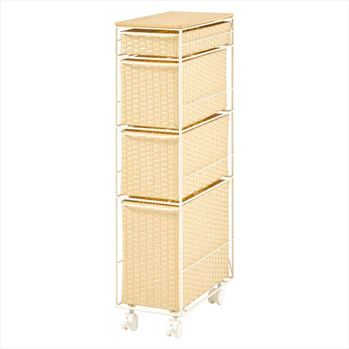 【北海道・沖縄・離島配送不可】【代引不可】ランドリーチェスト ナチュラル HAGIHARA RAN-2463NA