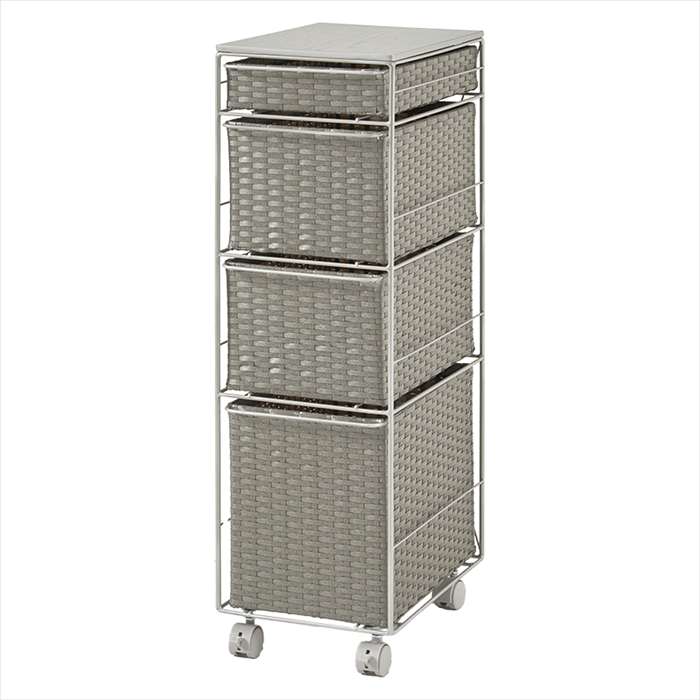 【北海道・沖縄・離島配送不可】【代引不可】ランドリーチェスト グレー HAGIHARA RAN-2464GY